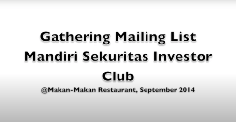 Success Story Komunitas Investor Mandiri Sekuritas